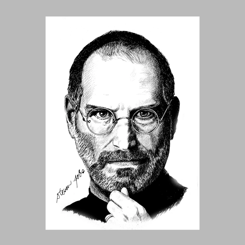 تابلو شاسی طرح استیو جابز مدل ab49