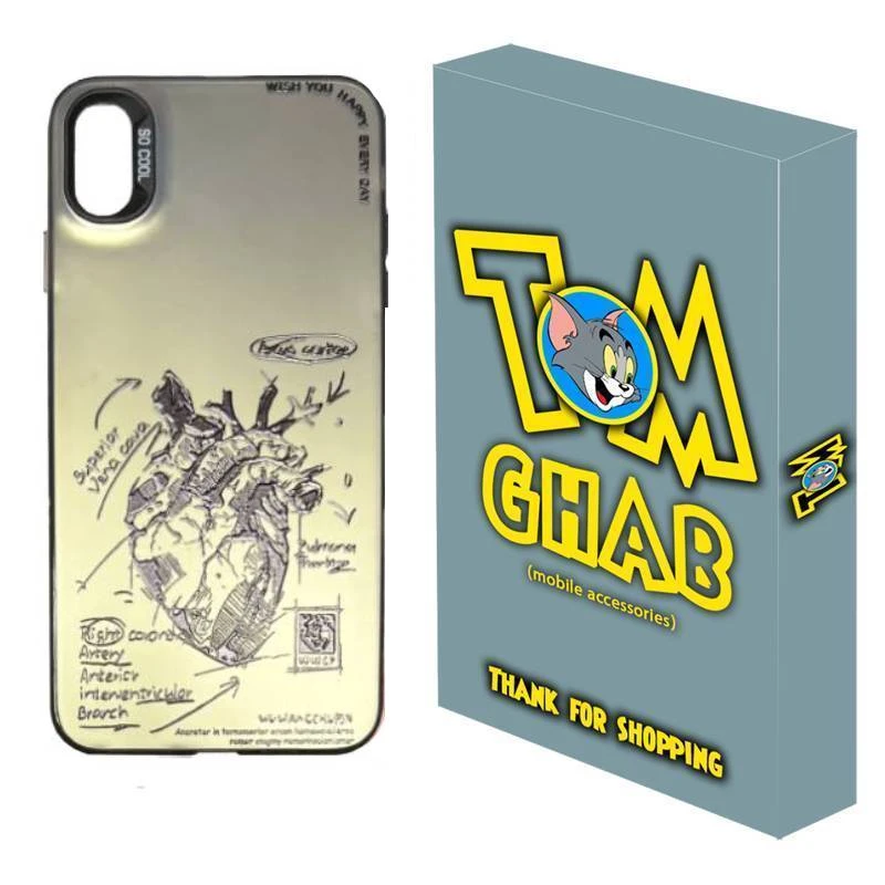 کاور قاب تام مدل آناتومی مناسب برای گوشی موبایل اپل iPhone X/XS