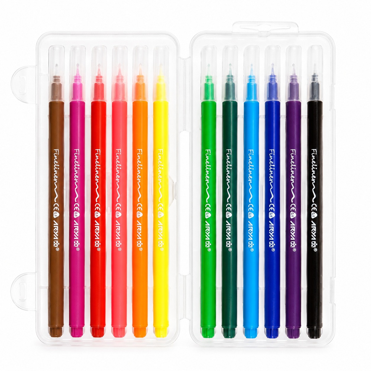 روان نویس 0.7 میلی متری آریا مدل FINE LINER بسته 12 عددی