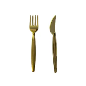 چنگال و چاقو یکبار مصرف مدل Metalayze بسته 24 عددی