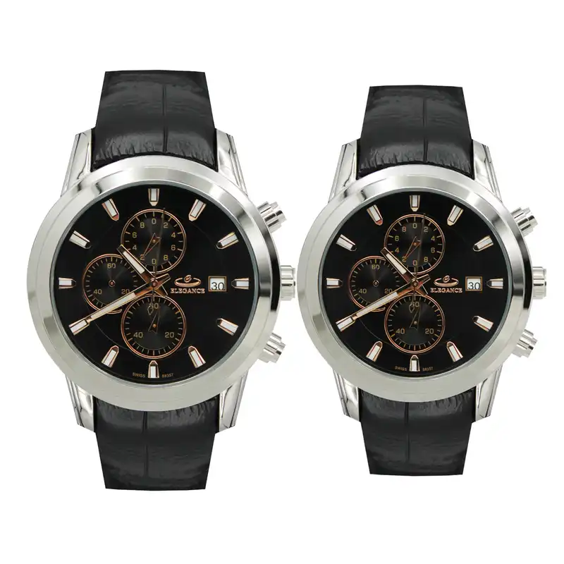 ست ساعت مچی عقربه ای زنانه ومردانه الگانس مدل 88357