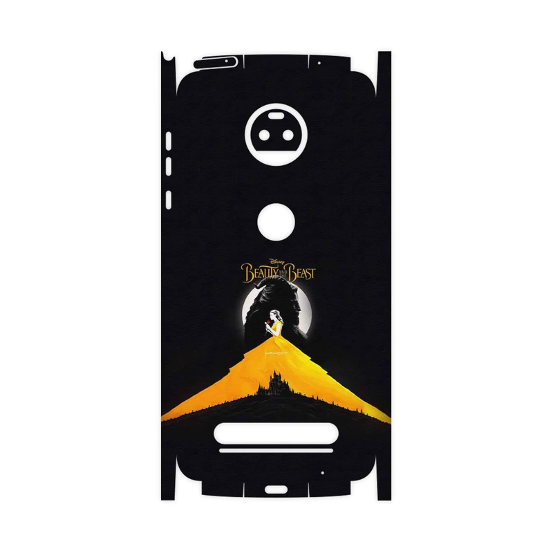 برچسب پوششی ماهوت مدل Beauty and the Beast-FullSkin مناسب برای گوشی موبایل موتورولا Moto Z2 Force