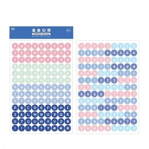 استیکر دیواری کودک مدل طرح اعداد و حروف انگلیسی بسته 2 عددی