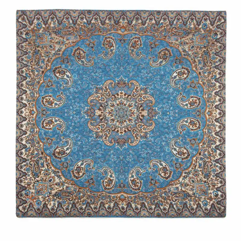 رومیزی ترمه مدل مربع یک در یک طرح نسترن