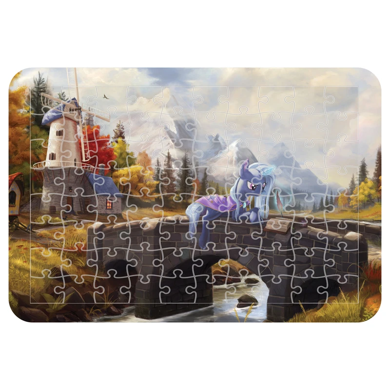 پازل 54 تکه اطلس آبی طرح کارتون یونیکورن  مدل P1497