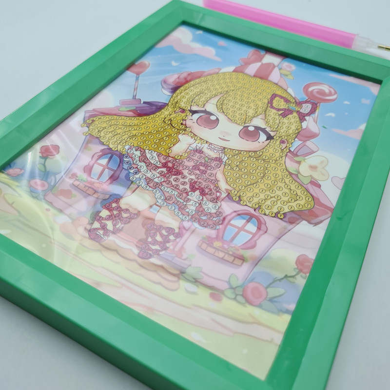 بازی آموزشی مدل ساخت تابلو نقاشی الماسی طرح پرنسس A168-D-2