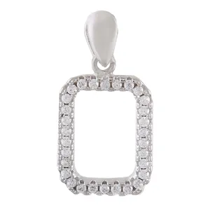 آویز گردنبند نقره زنانه بازرگانی میلادی مدل مینیمال کد PKR_170