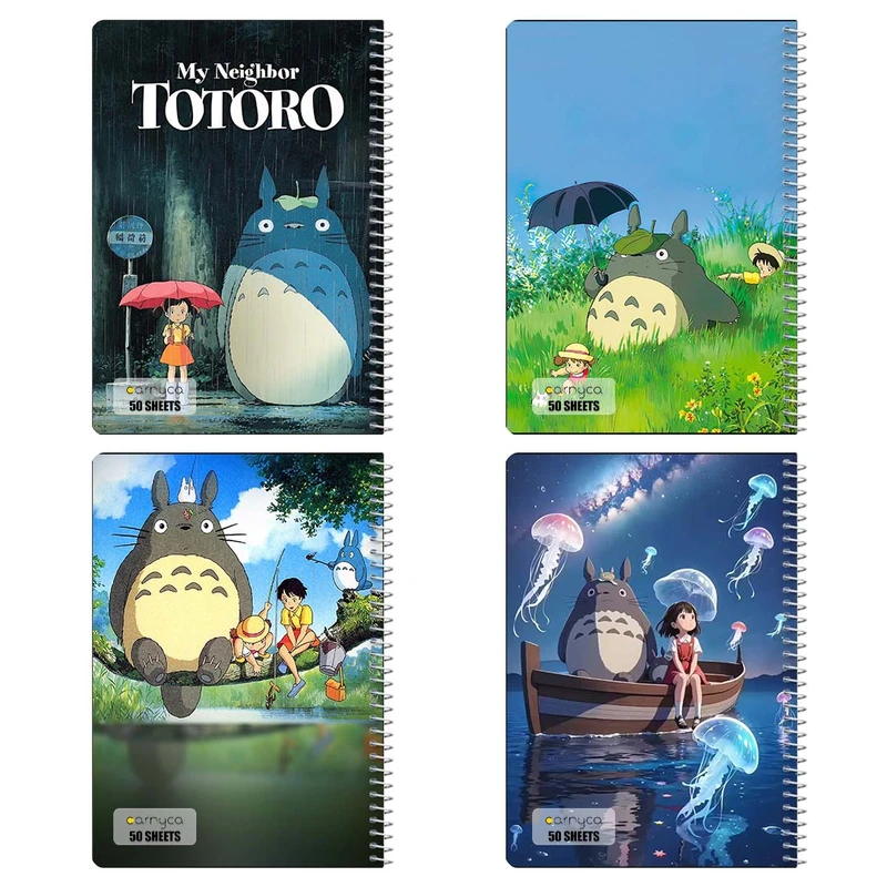 دفتر نقاشي 50 برگ کارنيکا طرح همسایه من توتورو My Neighbor Totoro کد 66495 مجموعه 4 عددی