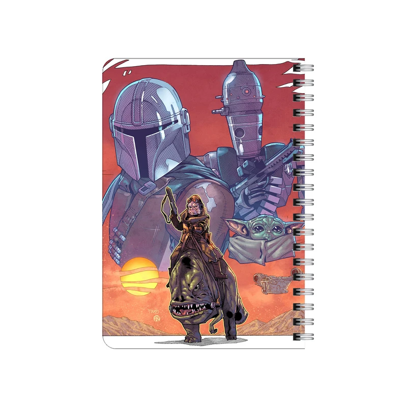دفترچه یادداشت بامبیلیپ مدل چوبی طرح سریال ماندالورین کد 1229716