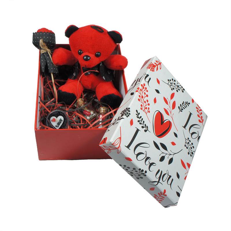 ست هدیه روز عشق مدل خرس کد TAN مجموعه 7 عددی