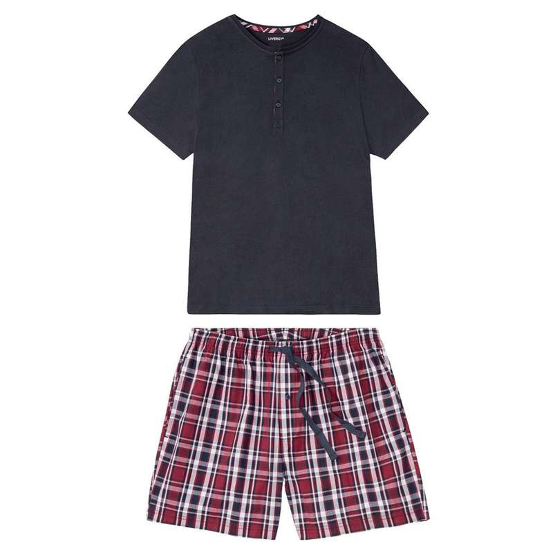 ست تی شرت و شلوارک مردانه لیورجی مدل 8549128