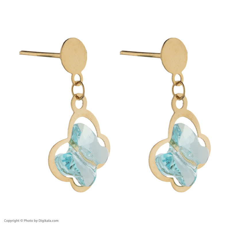 گوشواره طلا 18 عیار زنانه مایا ماهک مدل ME0892 - 3