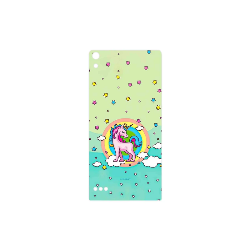 برچسب پوششی ماهوت مدل Rainbow unicorn adventure مناسب برای گوشی موبایل هوآوی Ascend P6