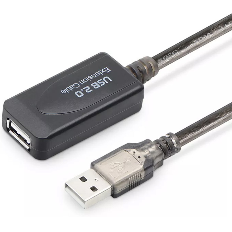 کابل افزایش طول 2.0 USB شارک مدل CHIPSET طول 20 متر