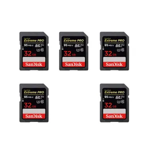 کارت حافظه SDHC سن دیسک مدل Extreme Pro V30 کلاس 10 استاندارد UHS-I U3 سرعت 633X 95MBps ظرفیت 32 گیگابایت  بسته 5عددی