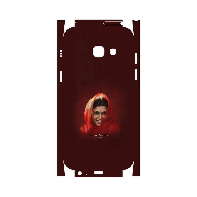 برچسب پوششی ماهوت مدل Portrait of an Indian Woman-FullSkin مناسب برای گوشی موبایل سامسونگ Galaxy A3 2017