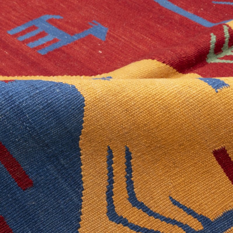 گلیم دستباف سه و نیم متری سی پرشیا کد 171696