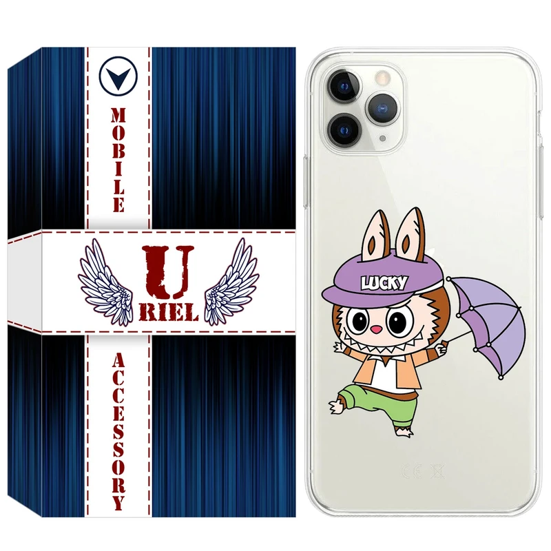 کاور یوریل قاب مدل Clear کد 125 طرح لبوبو مناسب برای گوشی موبایل اپل iPhone 11 Pro Max