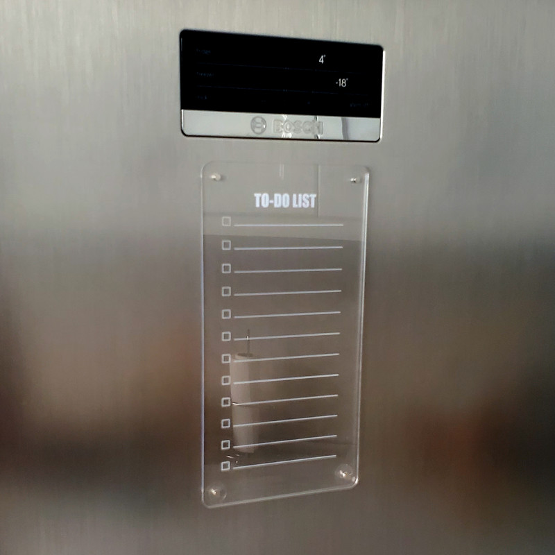 تخته وایت برد مدل چک لیست روزانه سایز 12*23 سانتیمتر