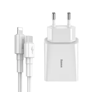 شارژر دیواری باسئوس مدل Speed Mini TZCCFS-X02 به همراه کابل تبدیل USB-C