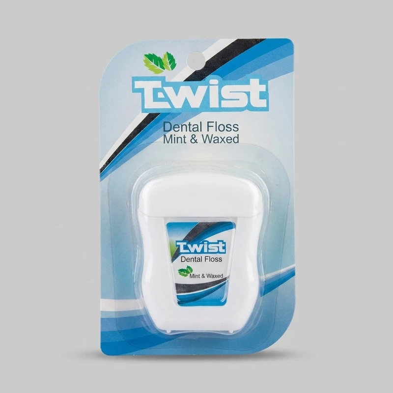 نخ دندان تویست مدل Mint & Waxed طول 50 متر
