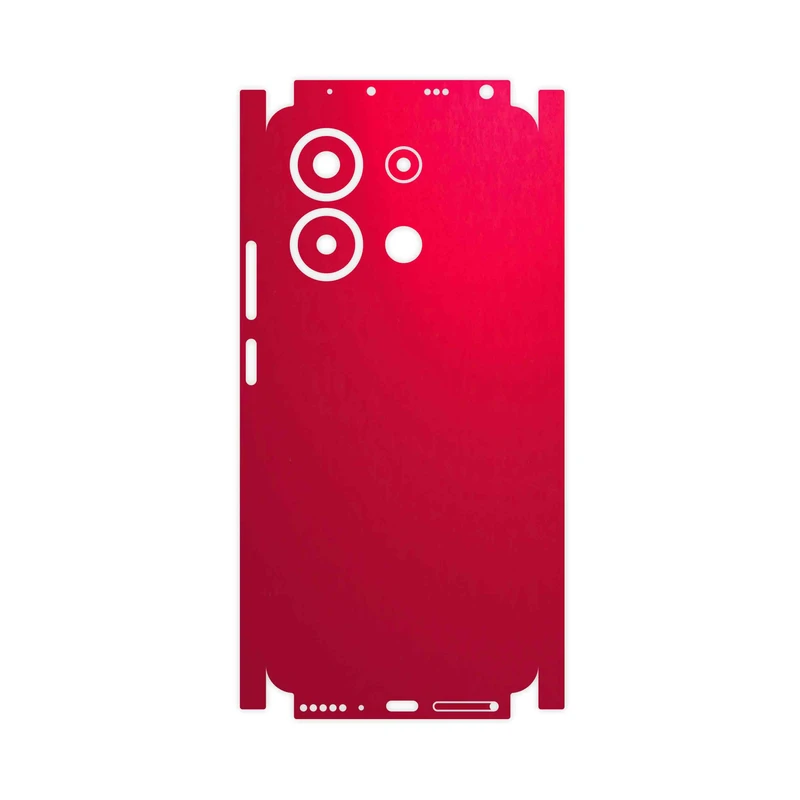 برچسب پوششی ماهوت مدل Matte-Warm-Red-FullSkin مناسب برای گوشی موبایل شیائومی Redmi Note 13 4G