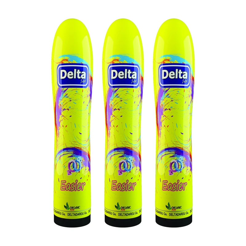 ژل تقویت جنسی و روان کننده دلتا دارو مدل Easier حجم 100 میلی لیتر مجموعه 3 عددی