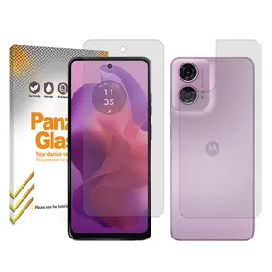 Panzer Glass Resistant model transparent screen protector suitable for Motorola Moto G24 mobile phone Along with the phone back protector