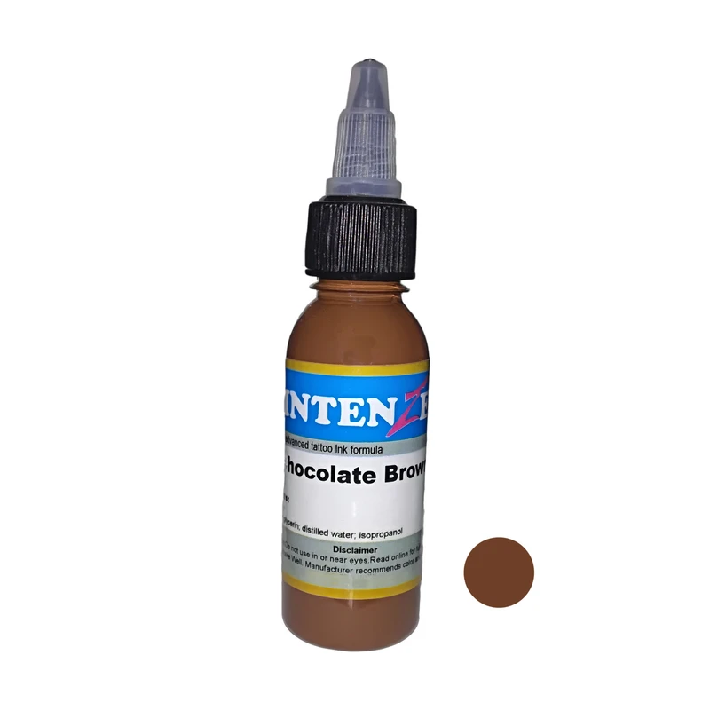 رنگ تتو مدل CB010 حجم 30 میلی لیتر رنگ قهوه ای شکلاتی