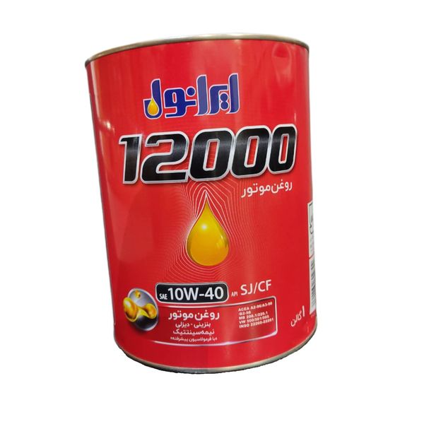 روغن موتور ایرانول مدل 12000 10W-40 حجم 3.785 لیتر