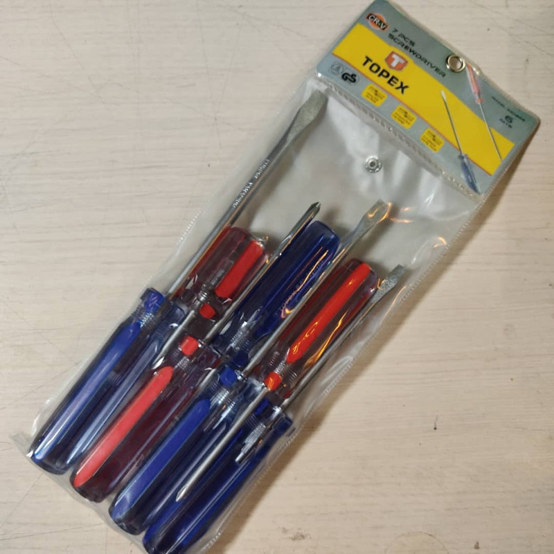 مجموعه 7 عددی پیچ گوشتی تاپکس مدل 39D866 مجموعه 7 عددی پیچ گوشتی تاپکس مدل 39D866