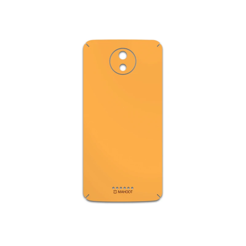 برچسب پوششی ماهوت مدل Matte-Orange مناسب برای گوشی موبایل موتورولا Moto C Plus