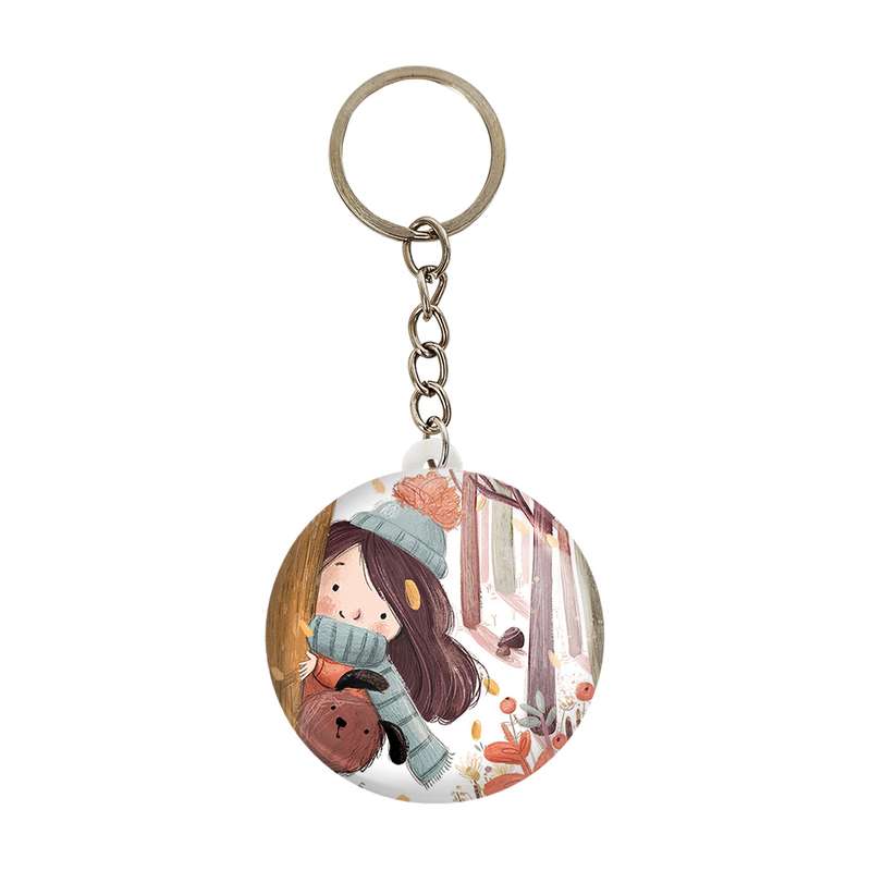 جاکلیدی خندالو طرح دخترانه کد 1672 جاکلیدی خندالو طرح دخترانه کد 1672