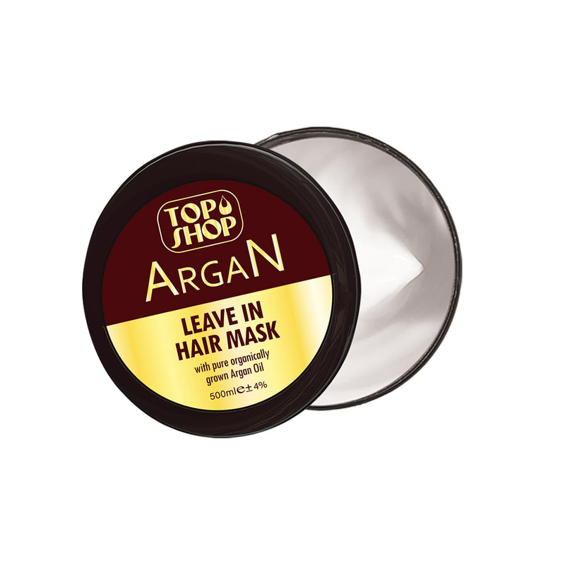 ماسک مو تقویت کننده تاپ شاپ مدل آرگان حجم 500 میلی لیتر ماسک مو تقویت کننده تاپ شاپ مدل آرگان حجم 500 میلی لیتر