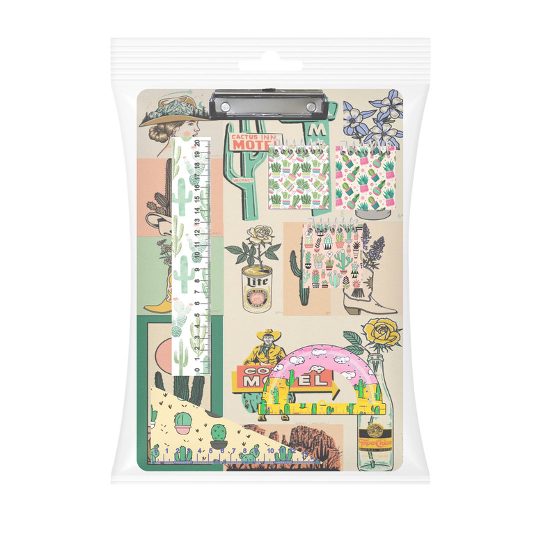 بسته لوازم تحریر مدل کاکتوس مجموعه 7 عددی