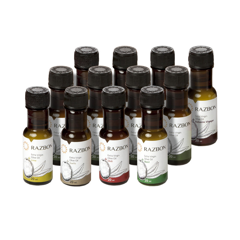 روغن زیتون بابو پریمیوم اکسترا رزبن - 20 میلی لیتر بسته 12 عددی