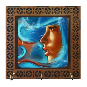 جاکلیدی مدل D1067 طرح نقاشی دختر