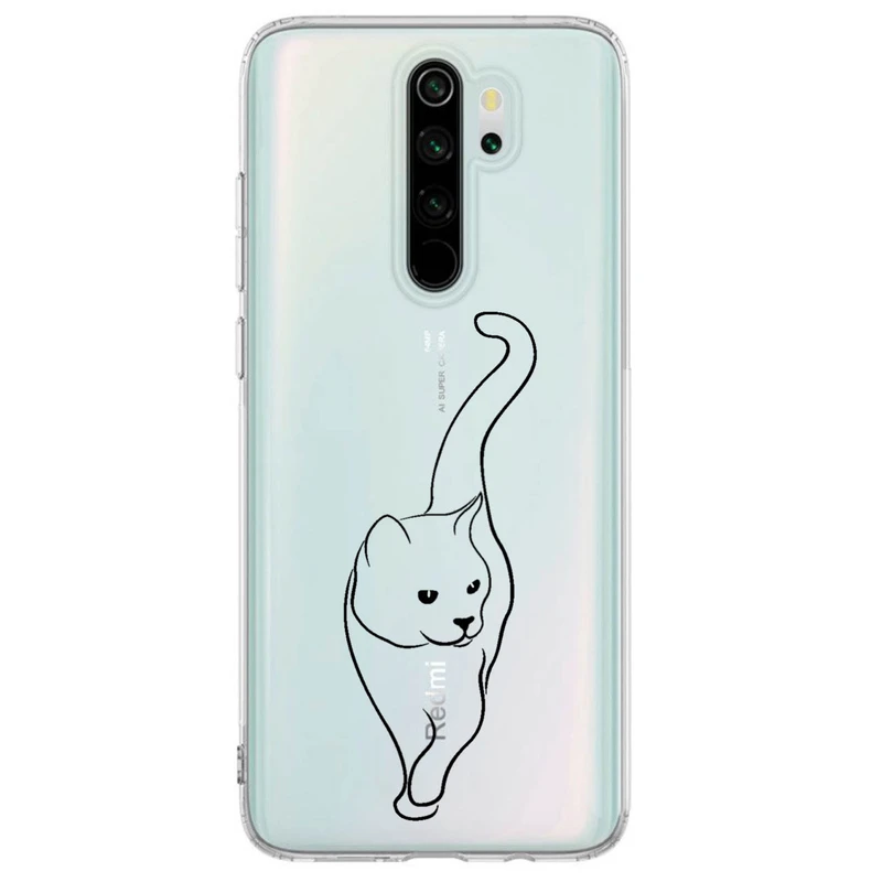 کاور مگافون طرح گربه مدل C60-B مناسب برای گوشی موبایل شیائومی Redmi Note 8 Pro