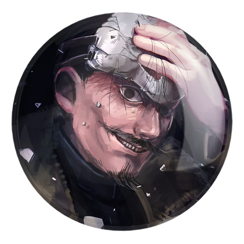 پیکسل خندالو طرح توکوشیرو انیمه کامویی طلایی Golden Kamuy کد 23750 مدل بزرگ