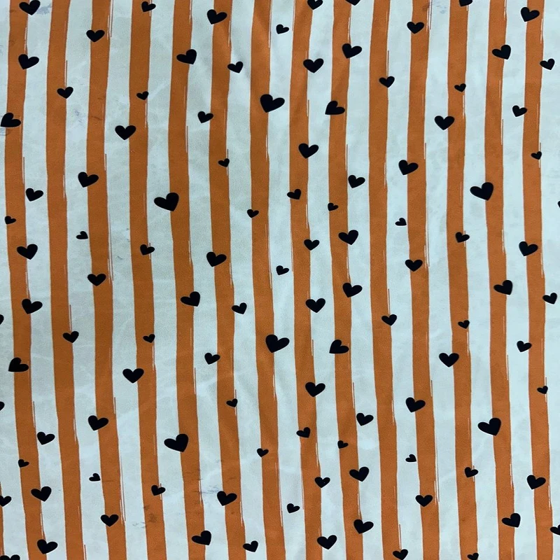 پارچه لباس عرض 1.5 متر مدل کرپ حریر رنگ نارنجی