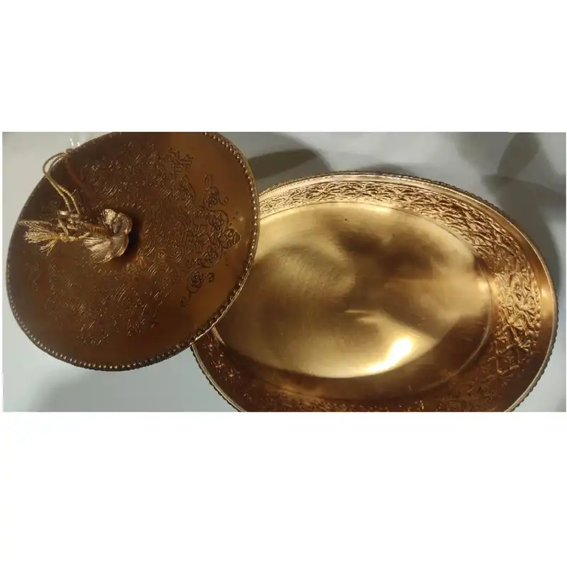 شکلات خوری برنجی مدل در دار کد 98724