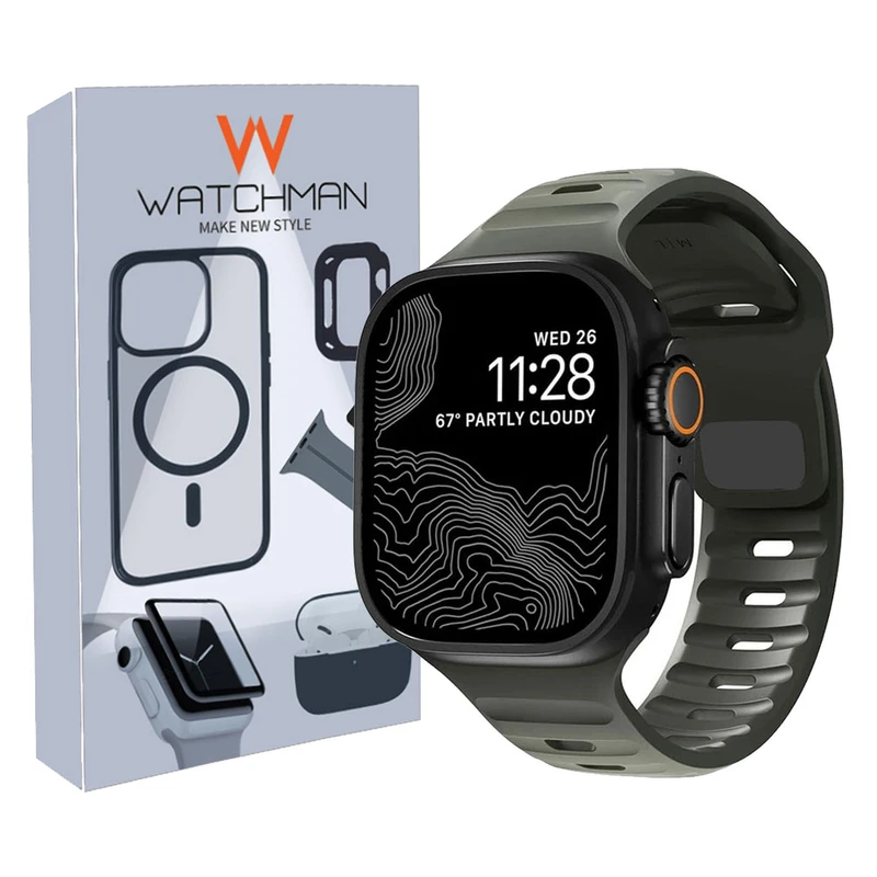 بند واچ من مدل Sport مناسب برای اپل واچ 49 میلی متری سری ULTRA / ULTRA2 / ULTRA3