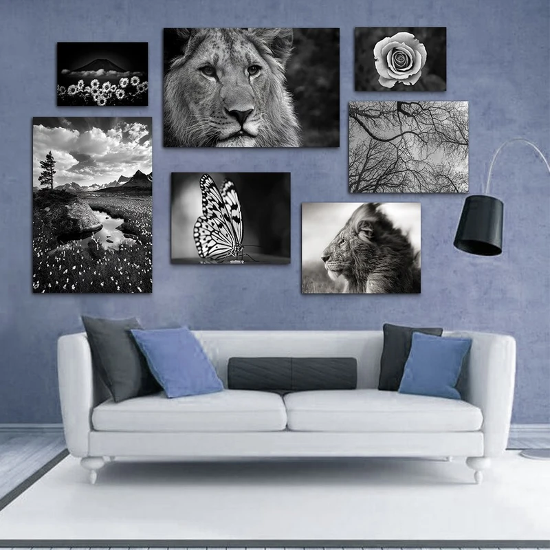 تابلو شاسی بکلیت طرح دکوراتیو اداری و طبیعت مدل SH-1059 مجموعه 7 عددی