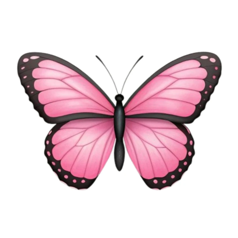 استیکر پارچه و لباس پاد آفرین مدل پروانه کد 45