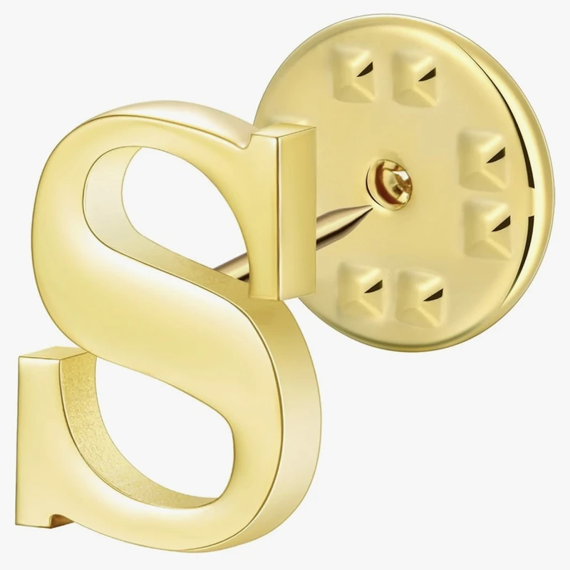 سنجاق سینه دست ساز زنانه مدل حرف S