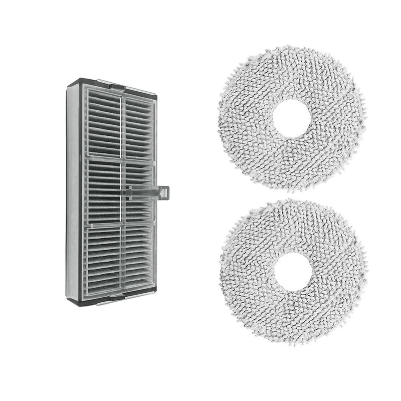 پد تی و فیلتر جارو رباتیک مدل heat مناسب برای جاروبرقی رباتیک شیائومی Dreame L10S Pro Ultra heat مجموعه 3 عددی