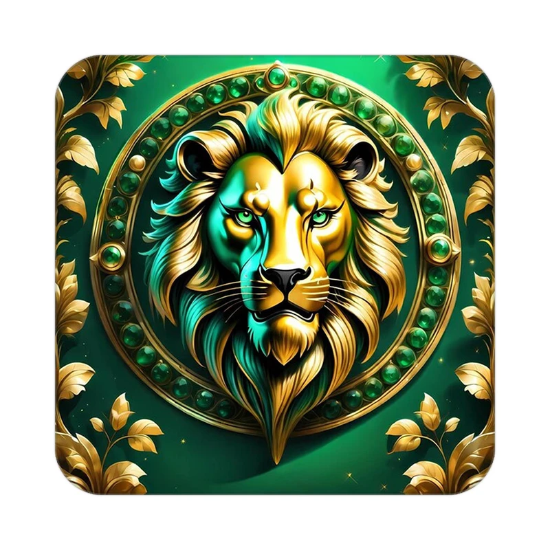 زیر لیوانی کاکتی طرح شیر مدل mp24383