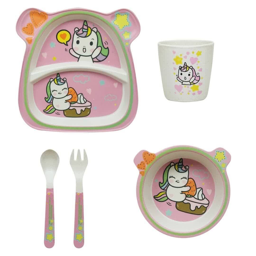 ظرف غذای 5 تکه کودک کوکو بامبو مدل یونیکورن تک شاخ  -  - 1