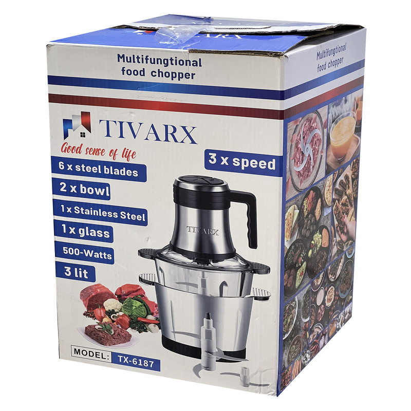 خردکن تیوارکس مدل tx_6187 دوکاسه