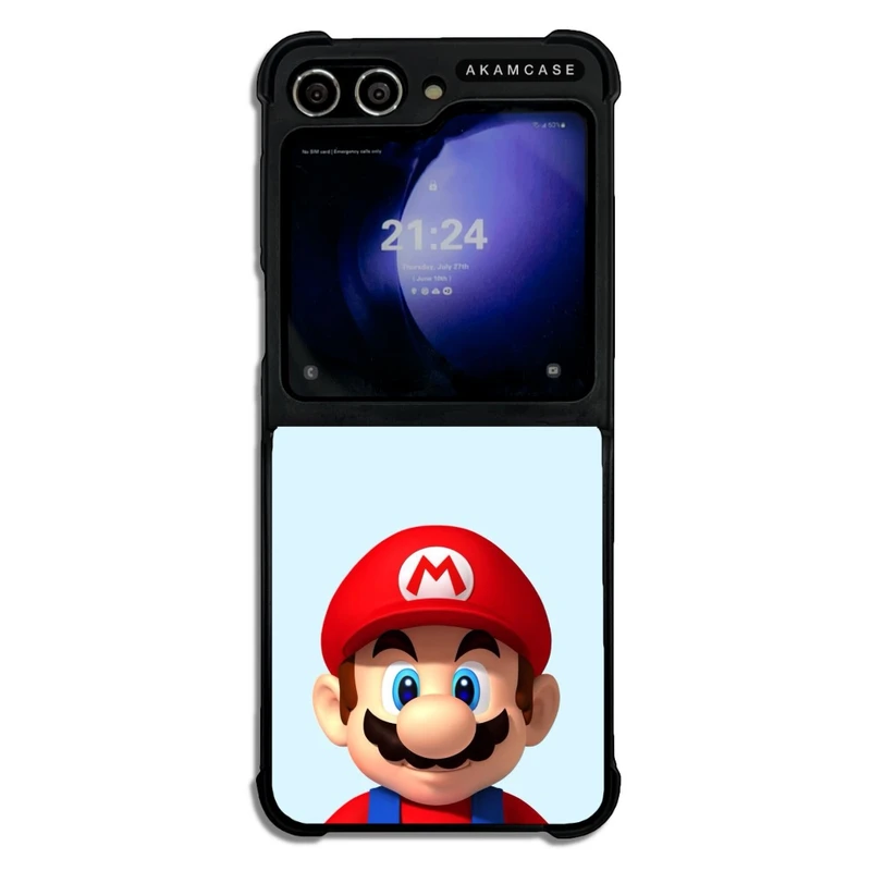 کاور آکام مدل AMC-WSGZFLIP5-SUPER MARIO15 مناسب برای گوشی موبایل سامسونگ Galaxy Z Flip 5